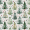 Printed Cotton IVALO White / Green
